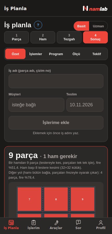 Telefonda iş planı