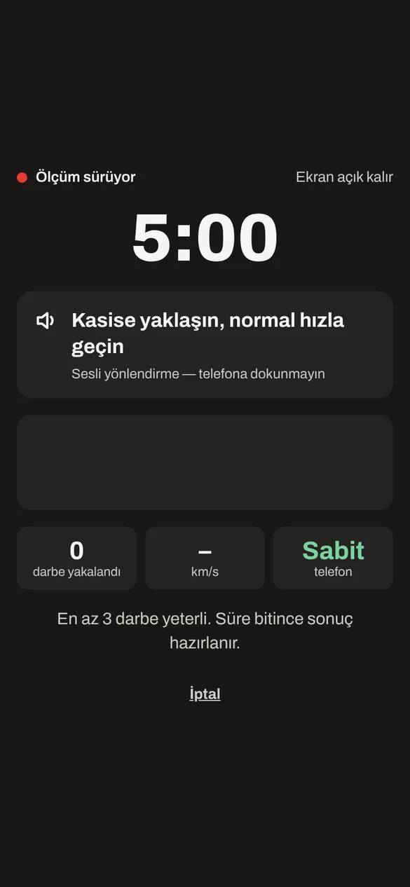 Ölçüm: sesli yönlendirme