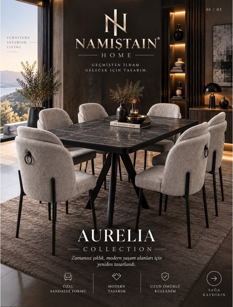 Aurelia yemek masası takımı
